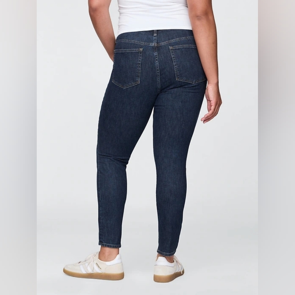 Gap Curvy True Skinny Indigo Dark Wash Jeans - Picture 9 of 16
